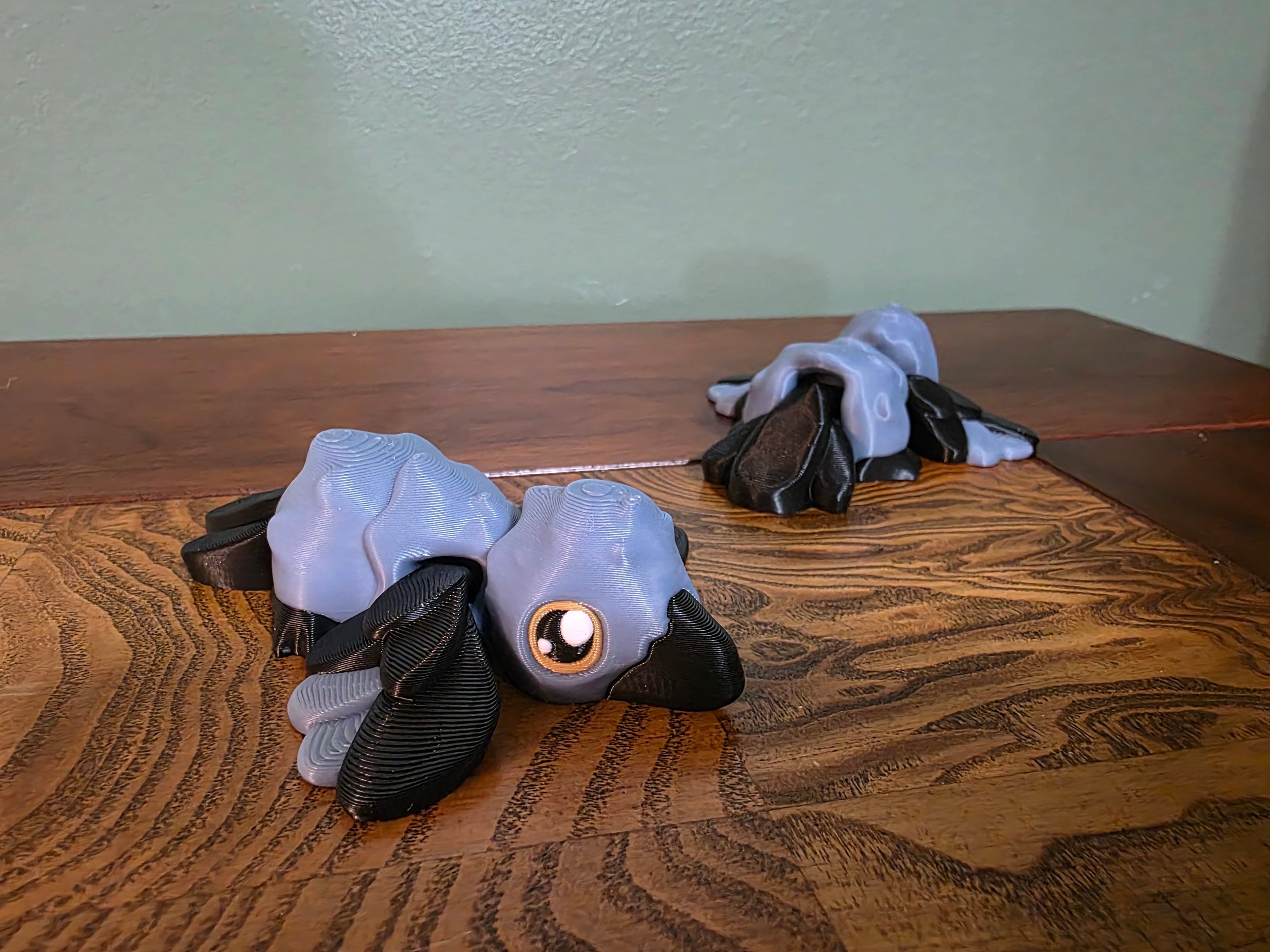 Crow (Laying) Flexi Critter Fidget Toy